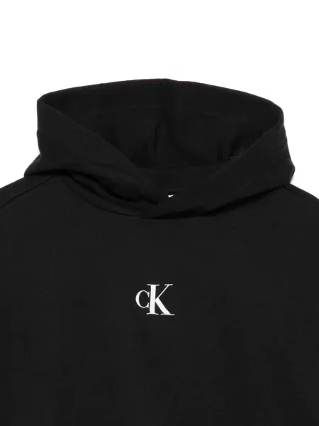 Bluza z kapturem dziecięca Calvin Klein czarna