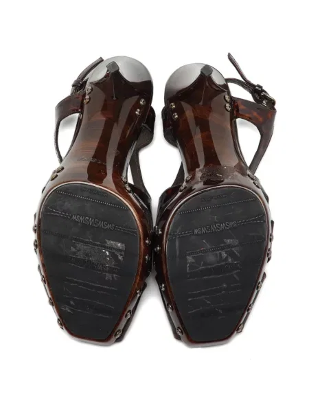 Sandale Stuart Weitzman din piele slingback maro