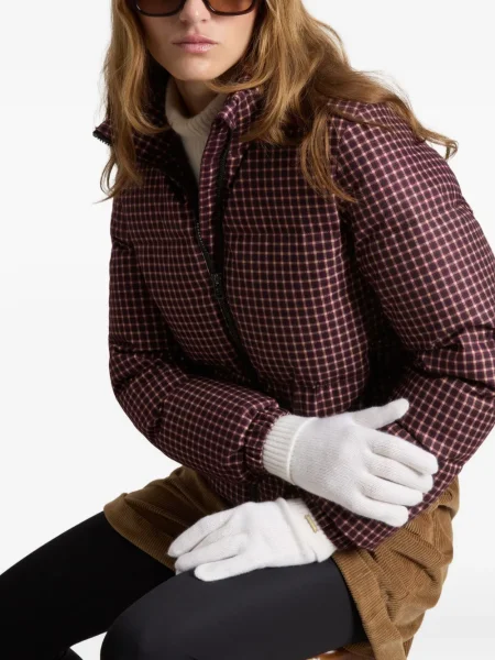 Mănuși Woolrich din cașmir alb