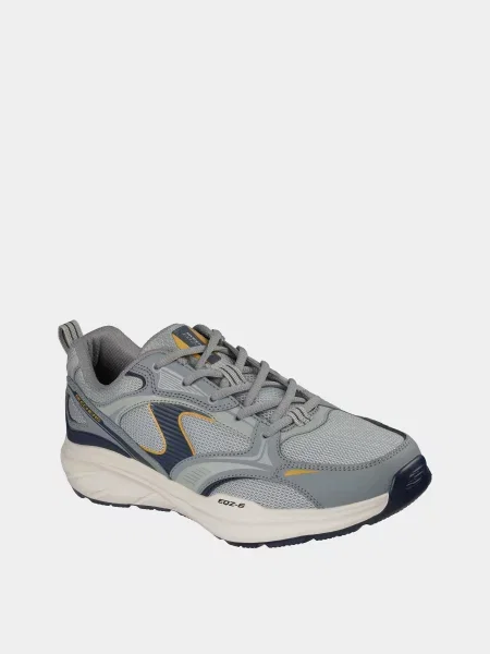 Кожаные повседневные кроссовки Skechers серые