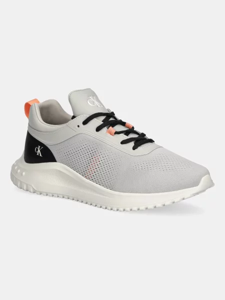 Маратонки Calvin Klein Jeans EVA RUNNER TECH KNIT мъжки сиво