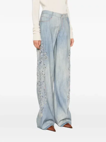 Blugi cu picior larg Ermanno Scervino albastru