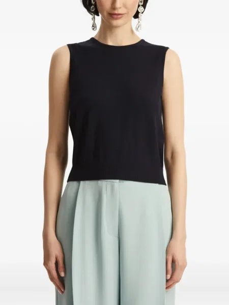 Top Oscar De La Renta albastru