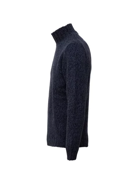 Pulover Fedeli din lână alpaca chunky albastru
