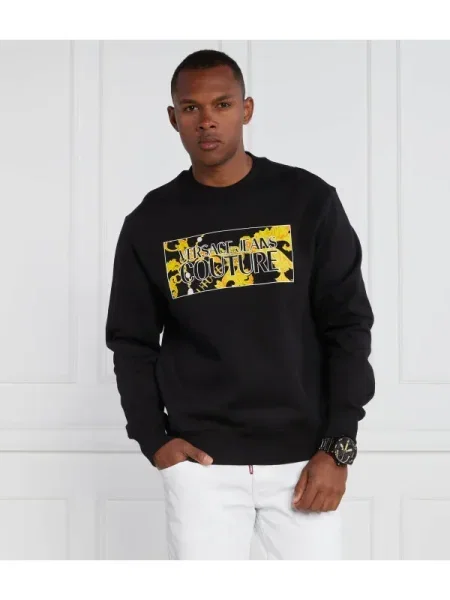 Versace Jeans Couture Hanorac | Relaxed fit negru