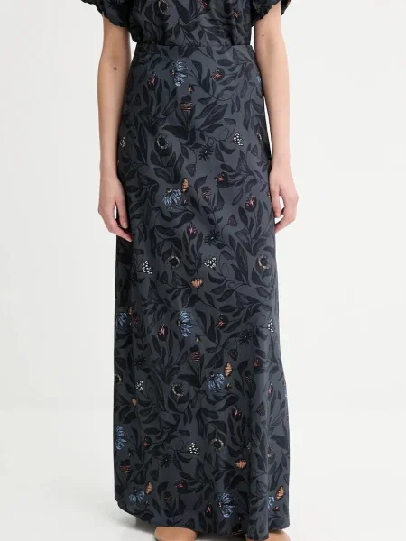 MUNTHE fustă BARDOT bleumarin maxi drept