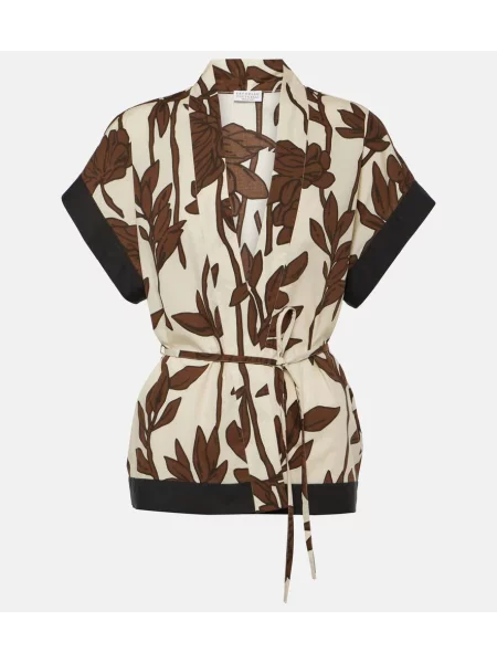 Cămașă Brunello Cucinelli cu model floral
