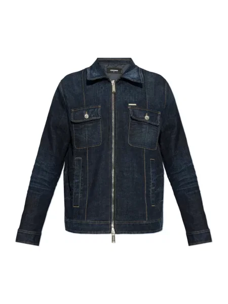Kurtka jeansowa Dsquared2 niebieska