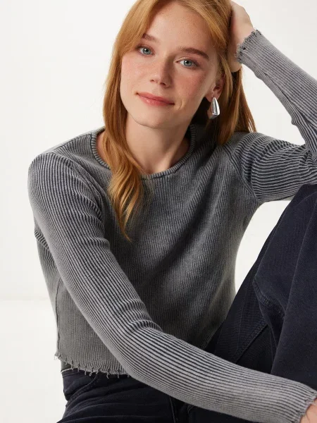 Happiness İstanbul Pulover metalic gri