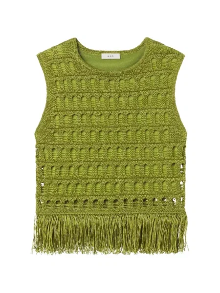 Top A.l.c. tricotate verde