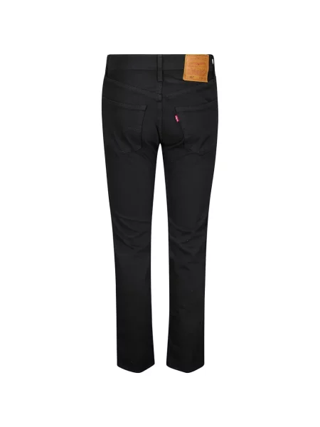 Traperice ravnih nogavica Levi's® s izlizanim efektom dizajn s pet džepova ošišan plava