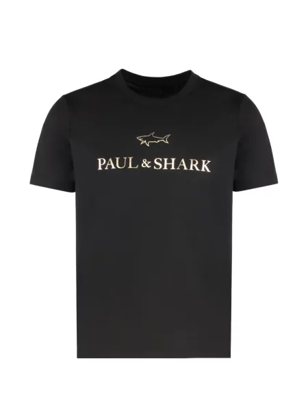 Tricou Paul & Shark cu imagine negru