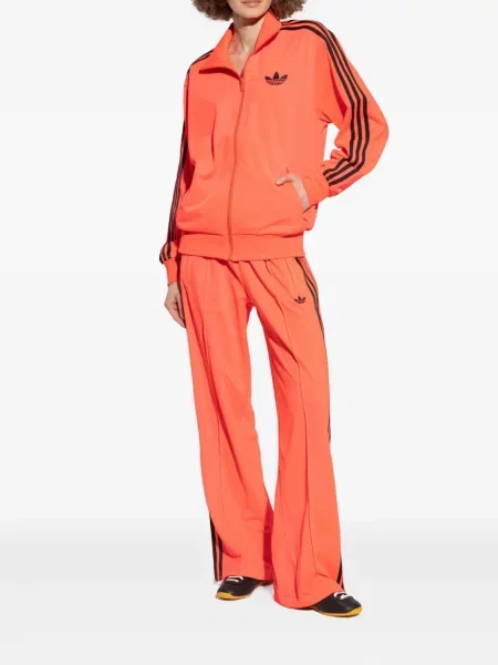 Риза Adidas с връзки на райета с дантела розово