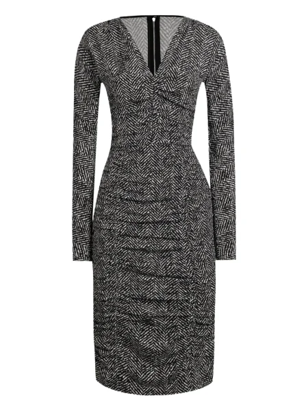 Rochie midi Dolce & Gabbana până la genunchi de costum negru