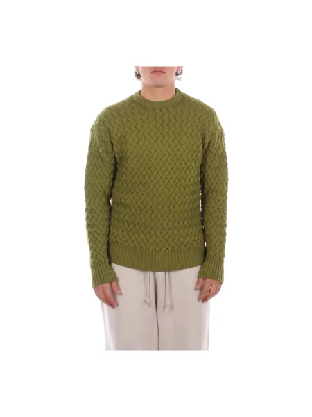 Sweter Alpha Studio wełniany zielony