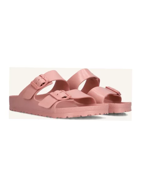 Klapki Birkenstock na sprzączkę beżowe