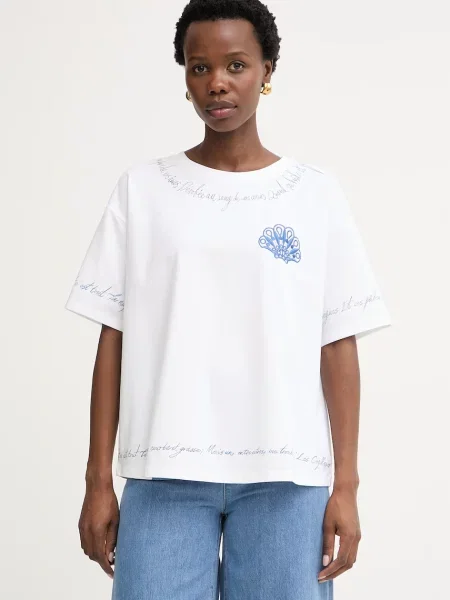 Twinset tricou de damă din alb