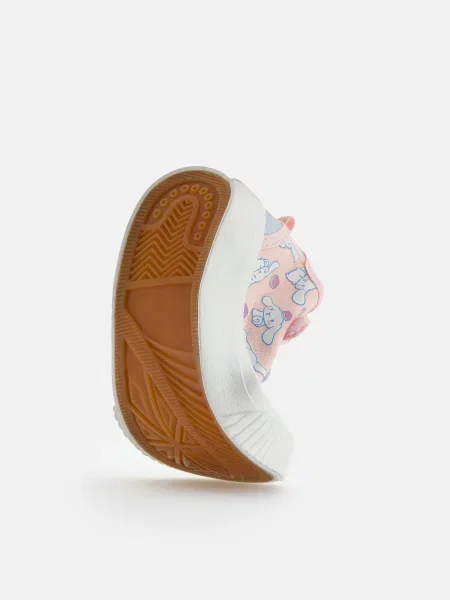 Кеды Reserved на липучках розовые