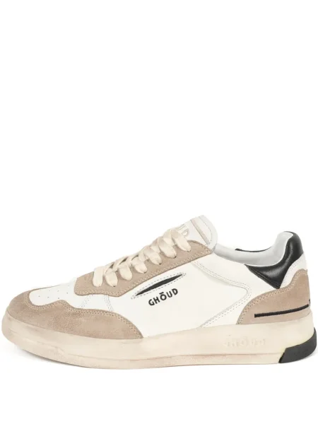 Sneakerși Ghōud cu șireturi din dantelă alb