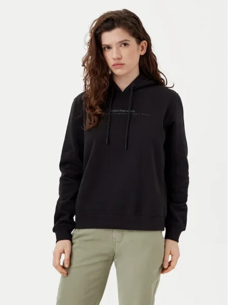 Calvin Klein Jeans Bluză Institutional Graphic negru