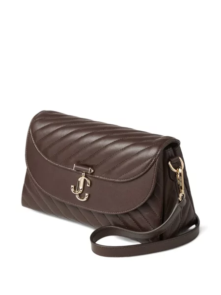 Geantă Jimmy Choo din piele maro