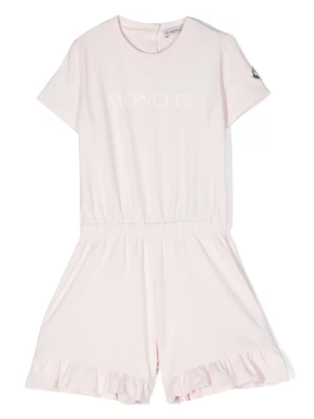 Krótki kombinezon dziecięcy Moncler Enfant różowy