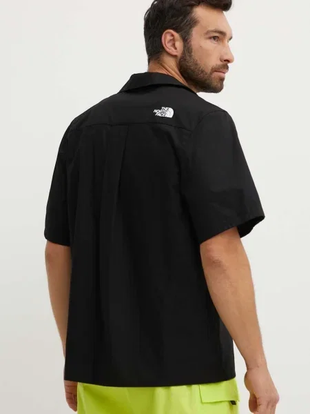 Košile The North Face relaxed s klasickým límcem černá