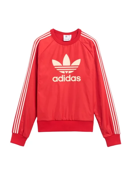 Bluza sportowa Adidas z logo ze sznurkiem czerwona