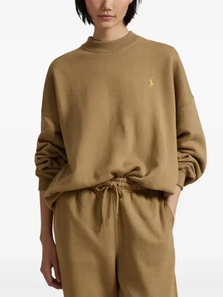 Haftowana koszulka polo Polo Ralph Lauren do biegania zwężana zielona