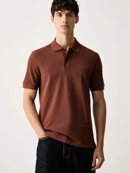Tricou polo Boss maro