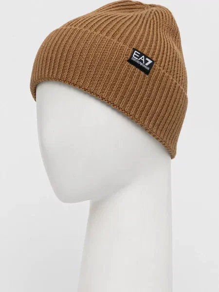 Шапка з додаванням вовни Emporio Armani зелений