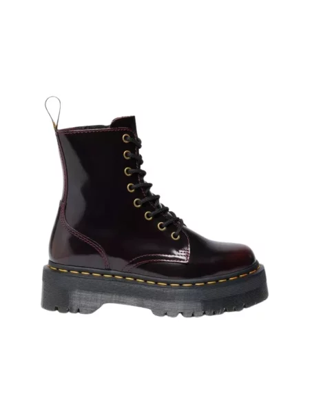 Botki Dr. Martens skórzane czerwone