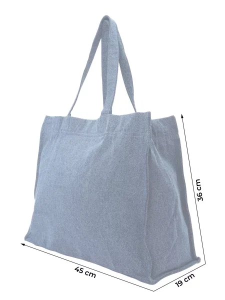 KARL LAGERFELD JEANS Shopper / biela modrá