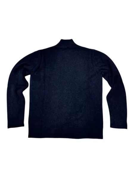 Sweter z golfem Roberto Collina z kaszmiru niebieski