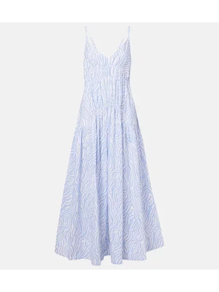 Rochie maxi Proenza Schouler cu imagine alb