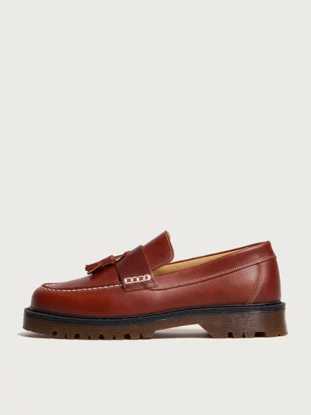 Loafersy Garment Project brązowe