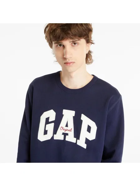 GAP Mikina námořnická modř / jasně červená offwhite bílá