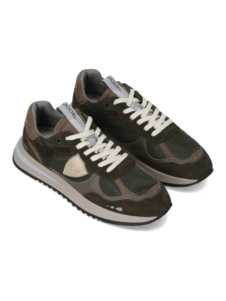 Buty do biegania Philippe Model skórzane do biegania zielone
