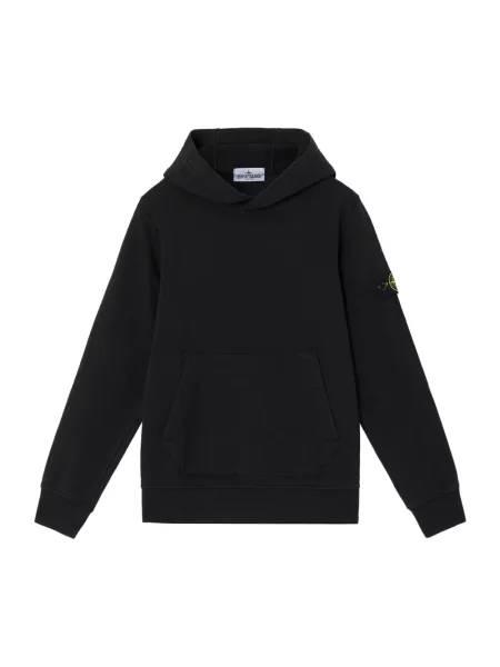 Bluza z kapturem Stone Island z kapturem z kamieniami czarna
