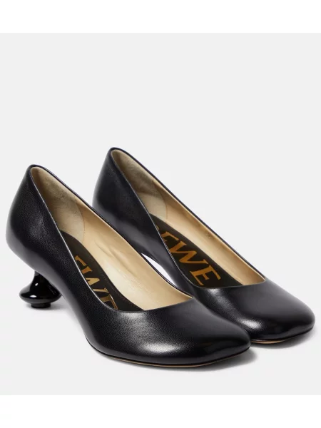 Pantofi cu toc Loewe din piele negru