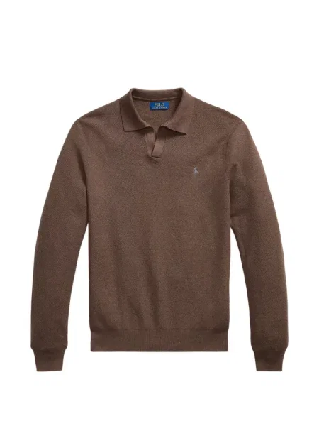 Tricou polo Polo Ralph Lauren cu autograf cu 5 buzunare în carouri gri