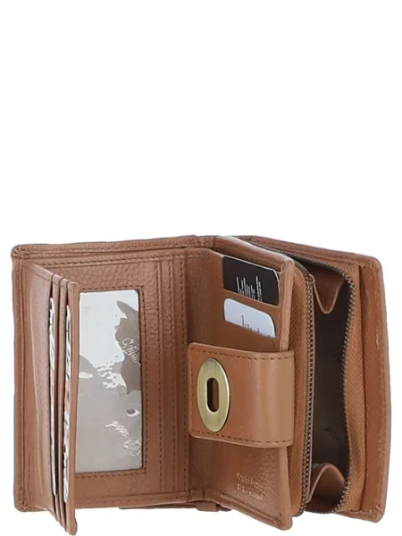 Кожаный кошелек Ashwood Leather коричневый