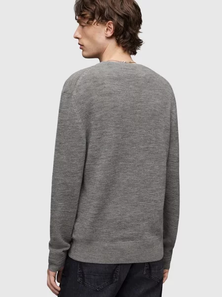 Шерстяной легкий свитер Allsaints черный
