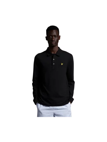 Koszulka polo Lyle & Scott czarna