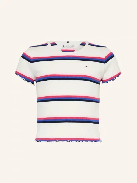 Tommy Hilfiger Tričko / růžová / modrá bílá