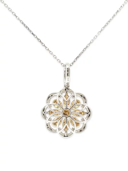 Диамант висулка Hyt Jewelry на цветя жълто