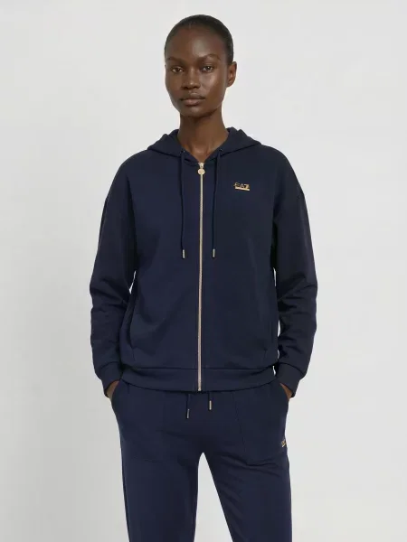 Emporio Armani Mikina Train Core tmavě modrá