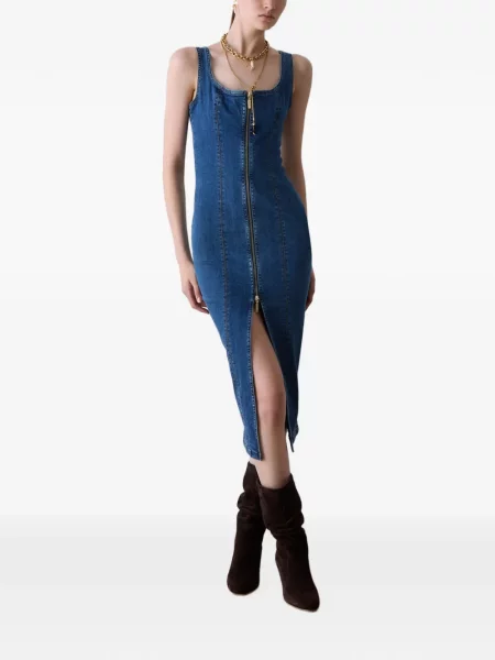 Rochie din denim Liu Jo albastru