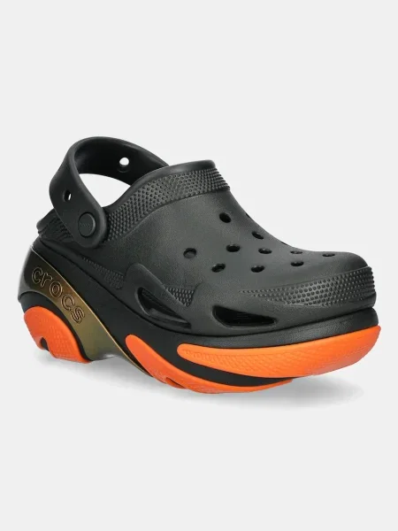 Чехли Crocs Bubble Crush Reflector Clog с платформа зелено