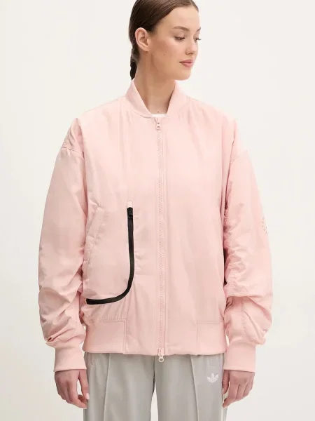 Adidas by Stella McCartney Geacă bomber True Nature Oversize roz